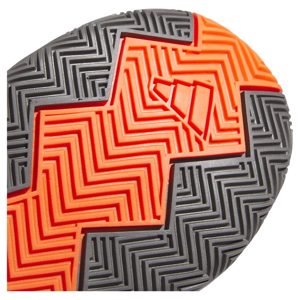 Adidas Junior Cross Up Select Mid Basketball Shoes for Boys and Girls NKK23 Core Orange Cm 'Em 17-21.5cm Black/Purple Burst/Impact (IG6645) 20.0