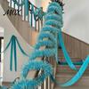 DIY Bastelgirlande Streifen 78 Zoll Rosa Lametta Weihnachtsdekoration, Glitzer Metallisch Gedreht Saisonale Event Hängedekoration für Weihnachtsbaum, Hochzeit,