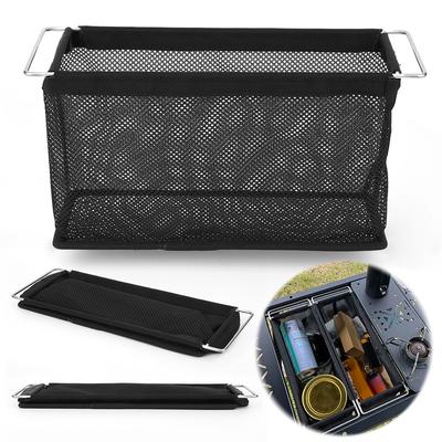 Mesh Folding Drainage Basket Portable Folding IGT Mesh Drain Basket Portable Storage Basket for Outdoor Camping