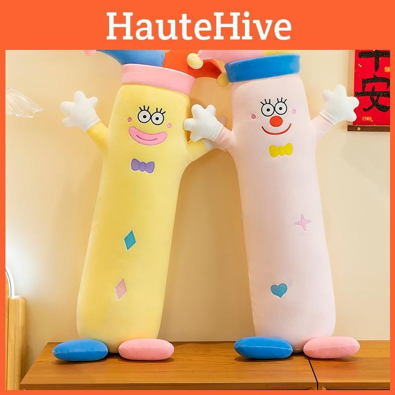 Cute Cartoon Clown Long Plush Toy Pillow Children Toy For Birthday Gifts
