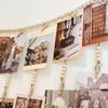 Wooden Picture Display String Tassel Clips Photo Frames  Home Bedroom Dorm Wall Decoration