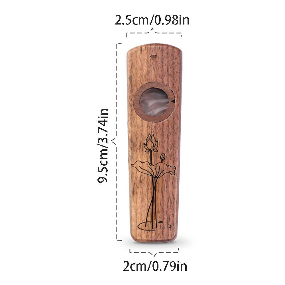 Creative Wooden Kazoo Professional Accompaniment Kazoo Musical Instruments Flutes  Beginners