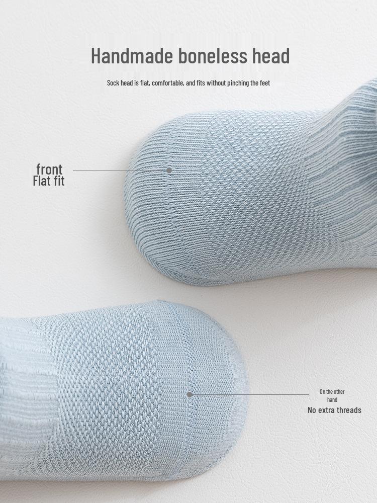 Pure Cotton Newborn Baby Socks - Seamless, Loose Cuff for Boys & Girls