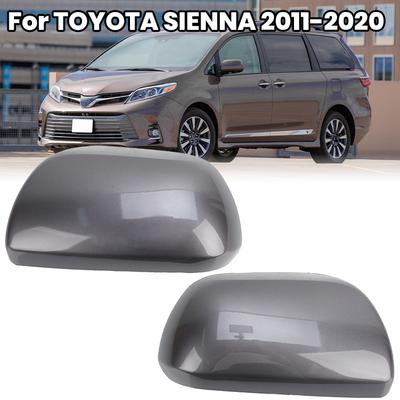 Rearview Mirror Cover Cap For Toyota Sienna 2011 2012 2013 2014 2015 2016 2017- Dark Gray Side Mirror Cover Car Accessories