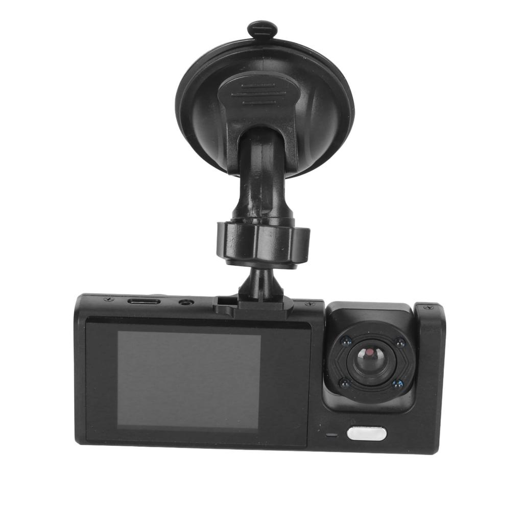 3 Lens Dash Camera Car Driving Recorder with IR Night Vision Loop Recording G Sensor Emergency