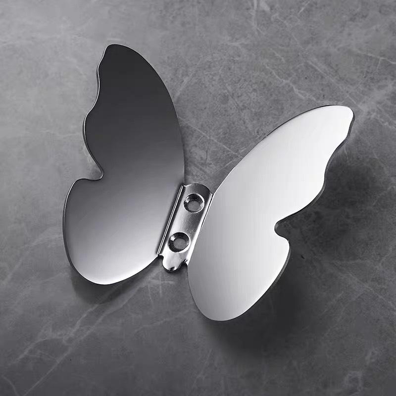 Brass Bathroom Butterfly Hook Creative Design Brushed gold Wall-mounted Bedroom Coat Hook Coat Hooks Bathroom Accessories