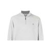 Polo Ralph Lauren FW21 Solid Logo Embroidered Half-Zip Pullover Sweatshirt Men sweatshirt Gray 710812963-002