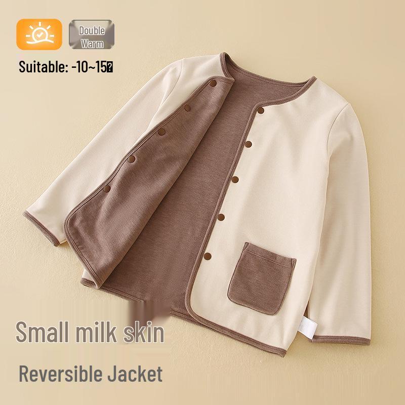 

Girls Fleece-Lined Cotton Coat - Thick Inner Layer, A-Class Boys Jacket, Winter School Uniform Essential Outerwear 120 (105-115cm, 40-50kg)