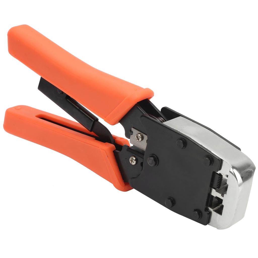 Crimp Pliers 45 Steel Cable Crimping Tool Ratchet Handheld Wire Pliers for RJ Connector