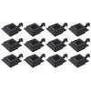 Day and Night - Day and Night Black Square Outdoor Solar Lamps 12 Pcs LED 12 Cm
