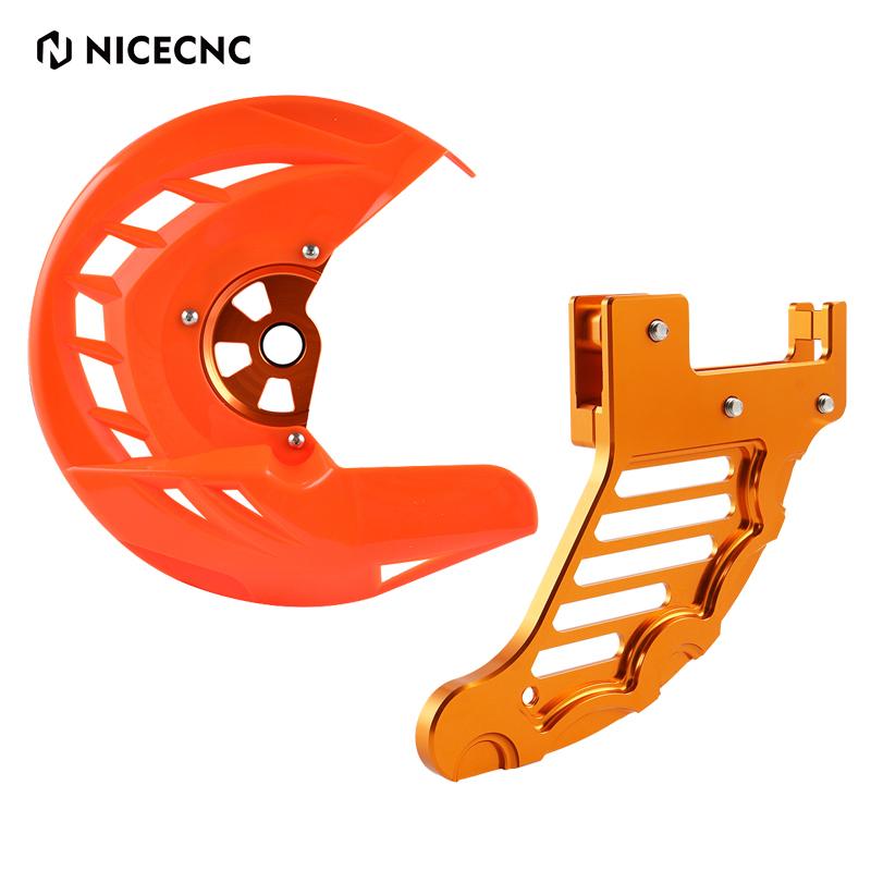 NICECNC For KTM TPi EXC 300 2016-2023 Front Rear Brake Disc Guard EXC-F 350 EXC-F 450 SX 125 SXF 450 XC XCF XCW 500 SIX DAYS