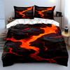Fiery Lava Flow Pattern. Bedding Sets Duvet Cover Sets Duvet Covers Pillowcases(1*Duvet Cover 2*Pillowcases Without Duvet Insert)