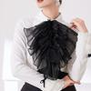 Fashion Jabot Spread Lapel Detachable Layered Flouncing Collar French Design For Dresses Blouses Effortless