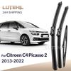 For Citroen C4 Picasso 2 2013- 2014 2015 2016 Wiper Front&Rear Wiper Blades Windshield Windscreen Window Brushes 30"+30"+14"