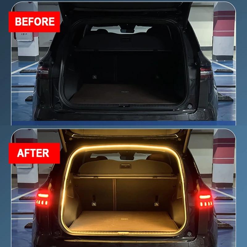 Rear Trunk LED Light Bar Strips Trunk Interior Decorative Lamp Strip For RENAULT Grand Koleos Automatic Luggage Atmosphere Light