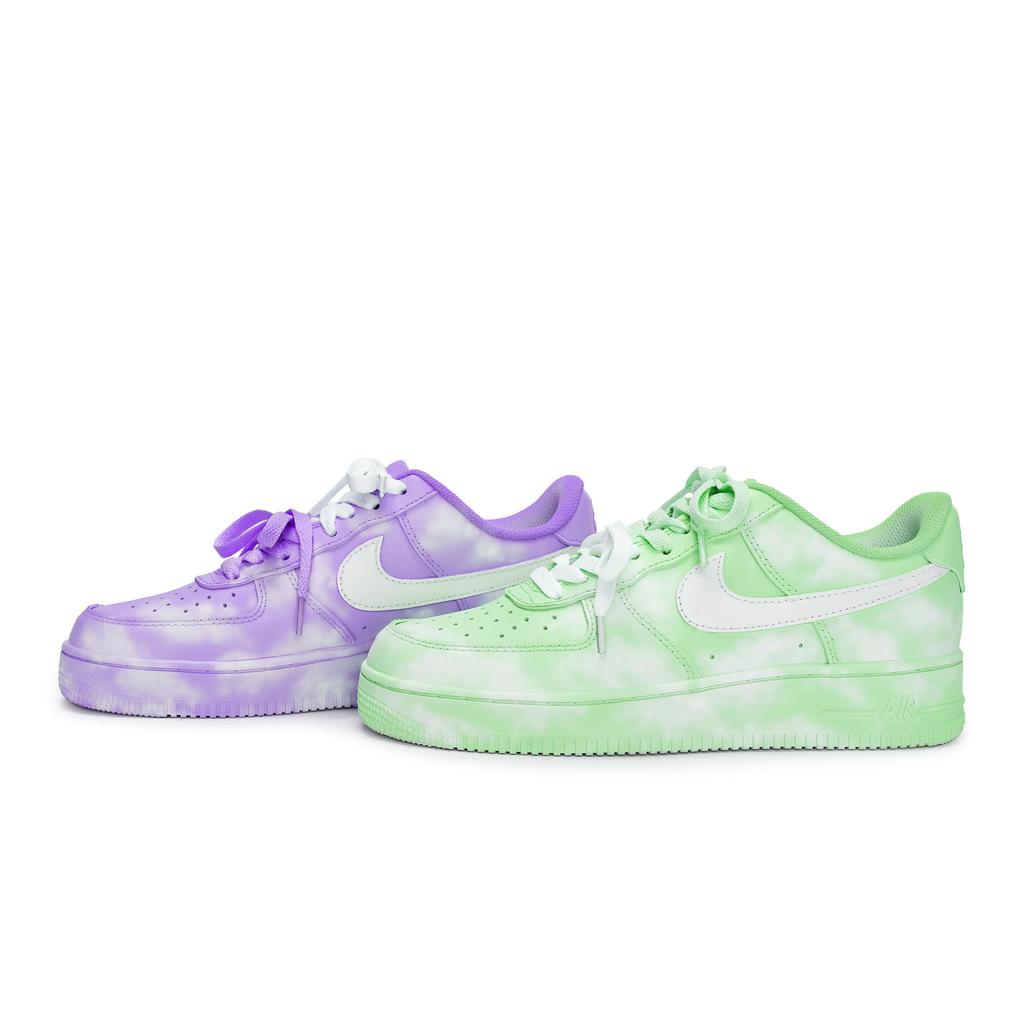 Nike Air Force 1 811 Manufacturing, Yunyin Tale Green Purple, Special Shoe Box Low Top Skateboard Shoes Unisex CW2288-111(Team80-S-BOX)