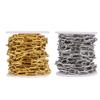 1/5Meters Stainless Steel Chains Paper Clip Shape Chain Necklace Bracelet Chain Bulk Chain For Jewelry Making DIY Chain Material