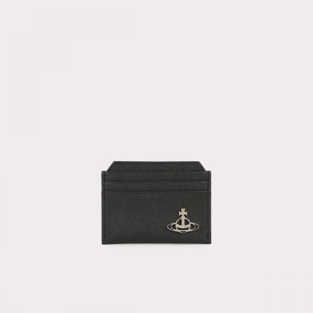 

Vivienne Westwood Slim Card Wallet Saffiano Leather blacks