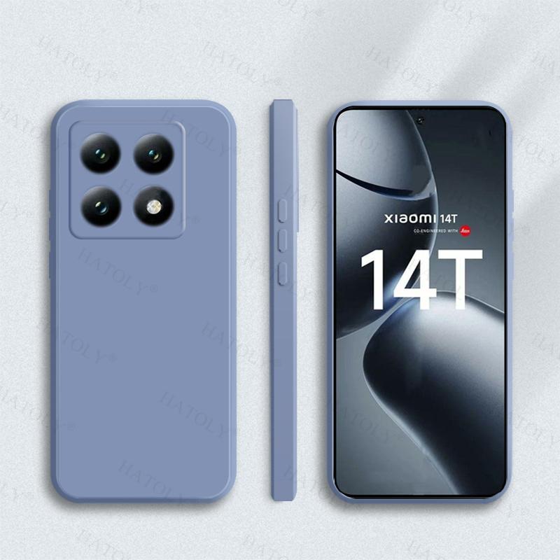 Für Xiaomi 14T Hülle Cover Für Xiaomi 14T 14 T Pro Flüssigsilikon Candy Farbe Rückseite Hülle Für Xiaomi 14T Hülle 6,67 Zoll