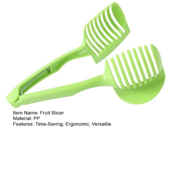 Fruit Vegetable Slicer with Handle Plastic Tomato Lemon Divider for Even Slices Wedges Ergonomic Essential Kitchen Tool for Salads Meal Prep