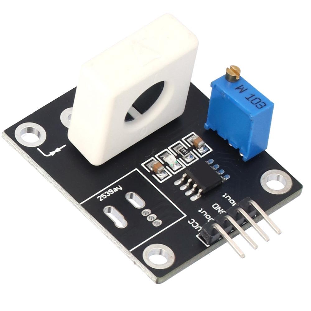 DC 5V Current Detection Sensor Module Adjustable Hall Effect Sensor  Smart Car Motor