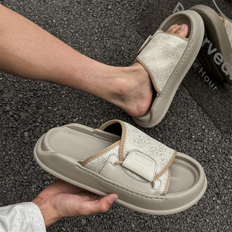 High Quality Men Slippers Men's Summer Outdoor Wear 2025 New Trend Casual Cool Sandals Non-slip Beach Shoes Chanclas De Hombre