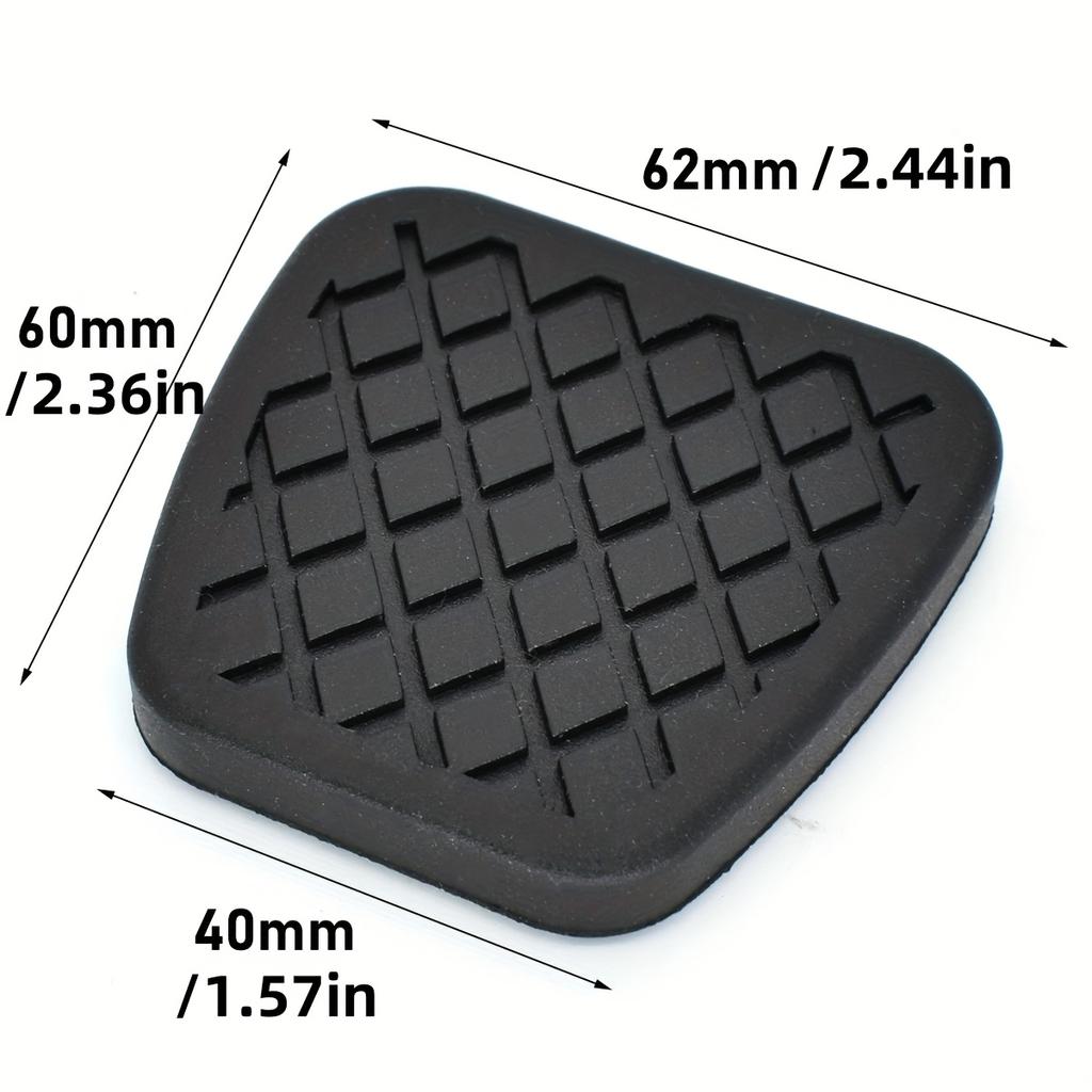 2 Stück Gummi Brems- Kupplungspedalauflagen für Honda Civic Accord CR-V CRX Element Prelude für ACURA Integra TSX RSX TL Vigor - Rutschfest, Auto Pedalabdeckungen