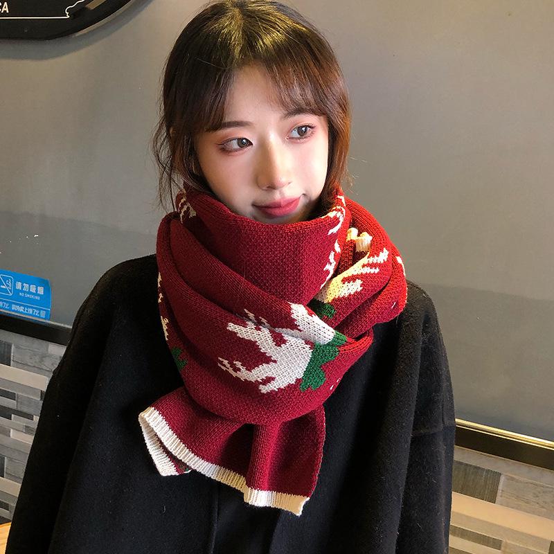 Écharpe Plaid en Cachemire d'Imitation Style Coréen pour Femme - Châle d'Hiver Épaissi