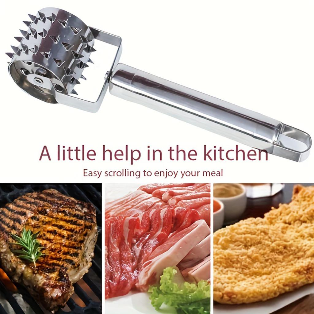Kitchen Tools: Stainless Steel Tenderizer, Meat Floss, Meat Grinder, Steak Meat Wheel, Household Kitchen Small Tools