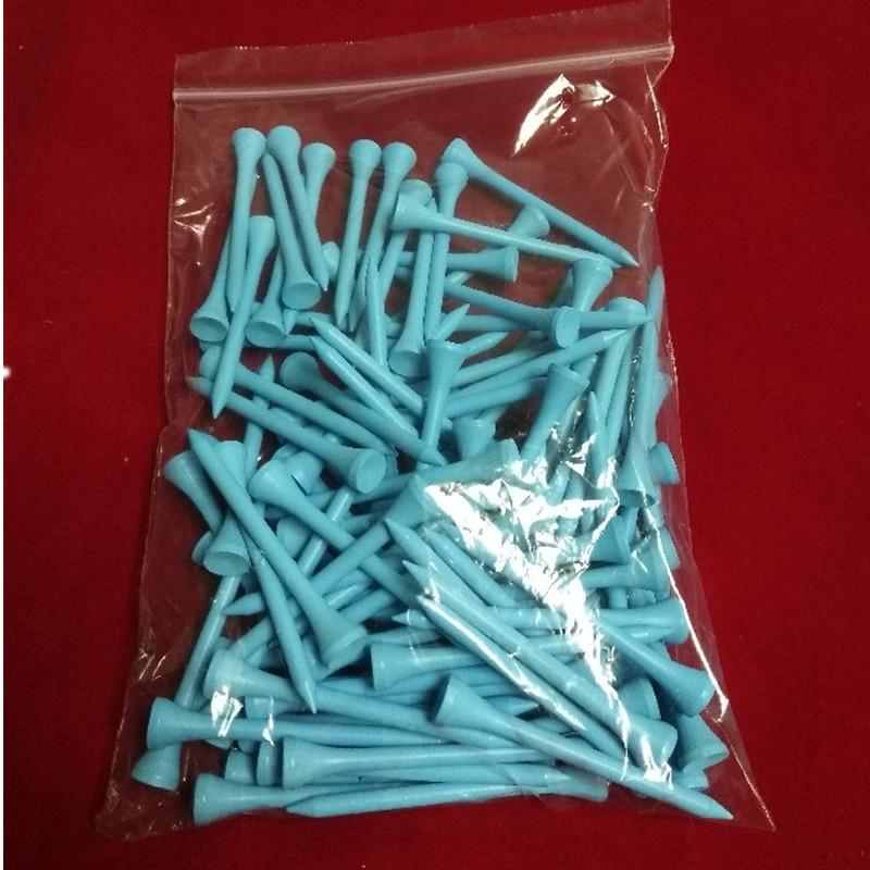 10 Pcs Bag Multi Color Plastic Golf Tees 70mm Durable Rubber Cushion Top Golf Tee Golf Accessories