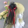 Elegant Anime Hair Accessory Rose And Lace Headpiece Halloween Cosplay Costume Hair Clip For Gothic Outfits