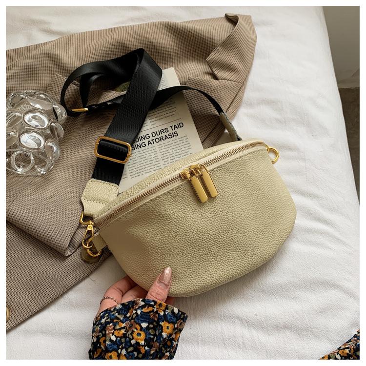 

2025 весна новый ПУ кожа корейская версия женская поясная сумка повседневная простая и универсальная ретро сумка-мессенджер модный тренд нагрудная сумка