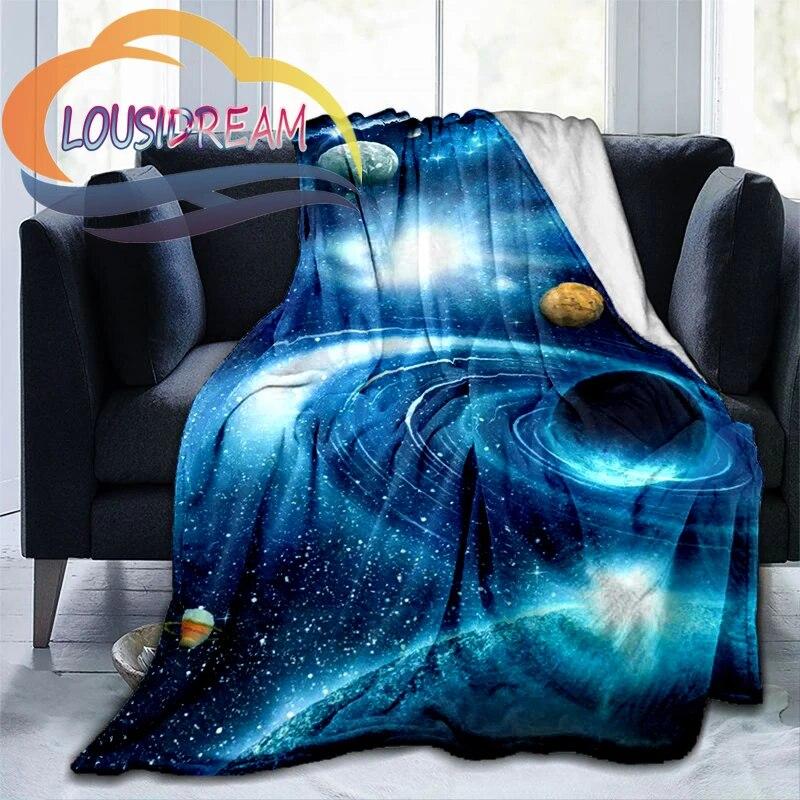 Space Universe Vector and The Sun  Many Planets In Galaxy Series Wool Blanket Cashmere  Fashion Flannel Blanke