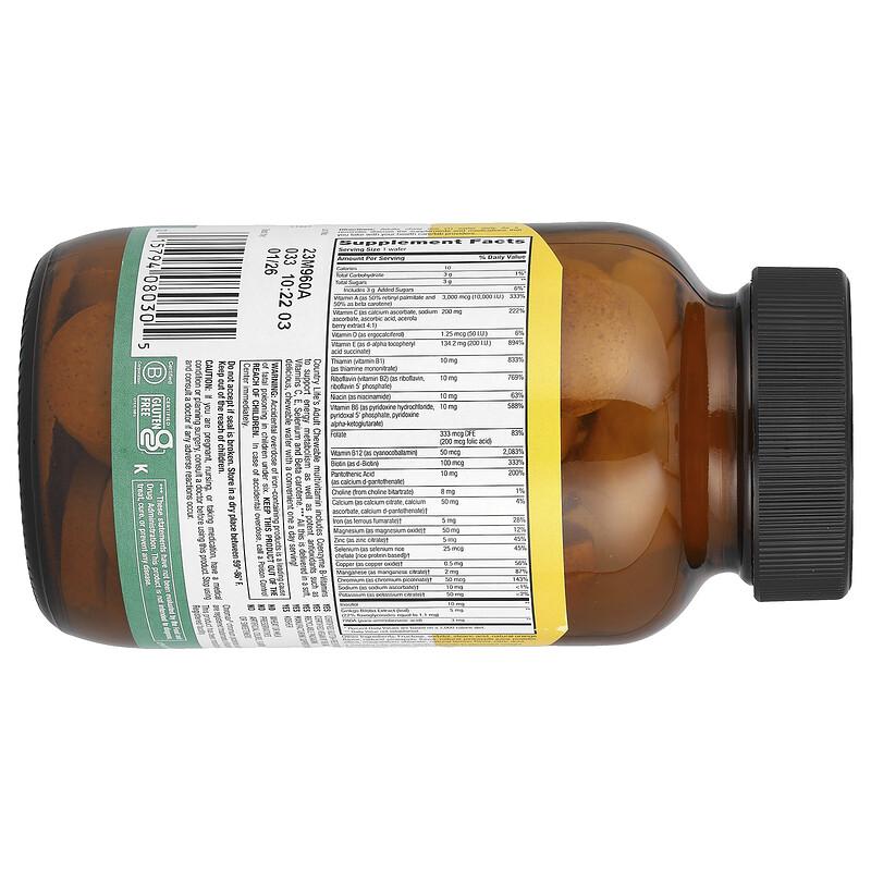 Chewable Adult Multi, Pineapple-Orange, 60 Wafers