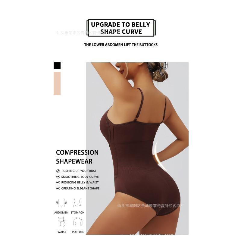 Postpartum Shaping Bodysuit for Women: High-Waisted, Strapless, Tummy-Tucking, Button-Up, Waist-Slimming, Body-Shaping Garment