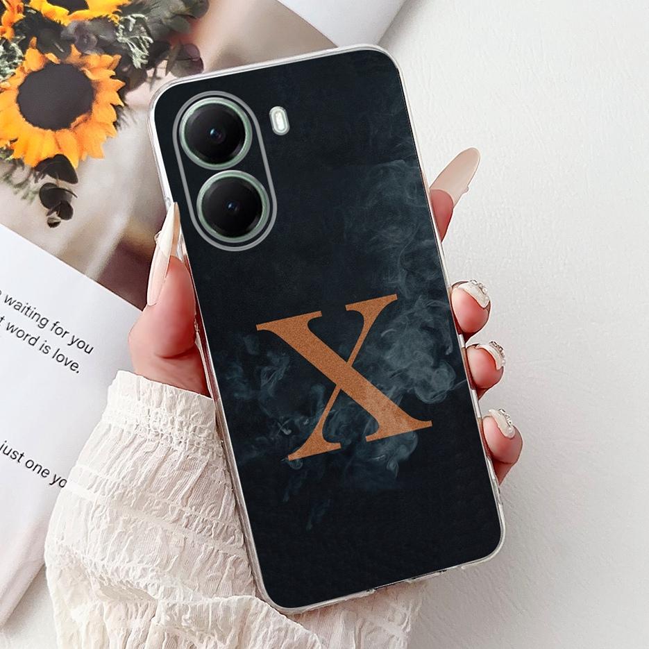 For Xiaomi Poco X7 Pro Case Luxury Letters Cover Clear Silicone Soft Slim Phone Case For Xiaomi Poco X7 PocoX7 Pro X7Pro 5G Bags