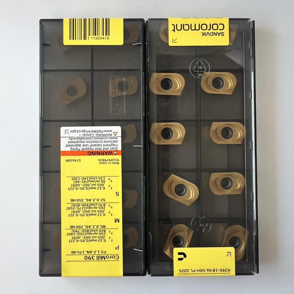 SANDVIK / R390-180650H-PL 1025 / Original Swedish hard alloy blade 10 Pcs