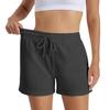 Women's Summer Loose Casual Solid Color Sports Shorts High Waisted Running Shorts With Pockets