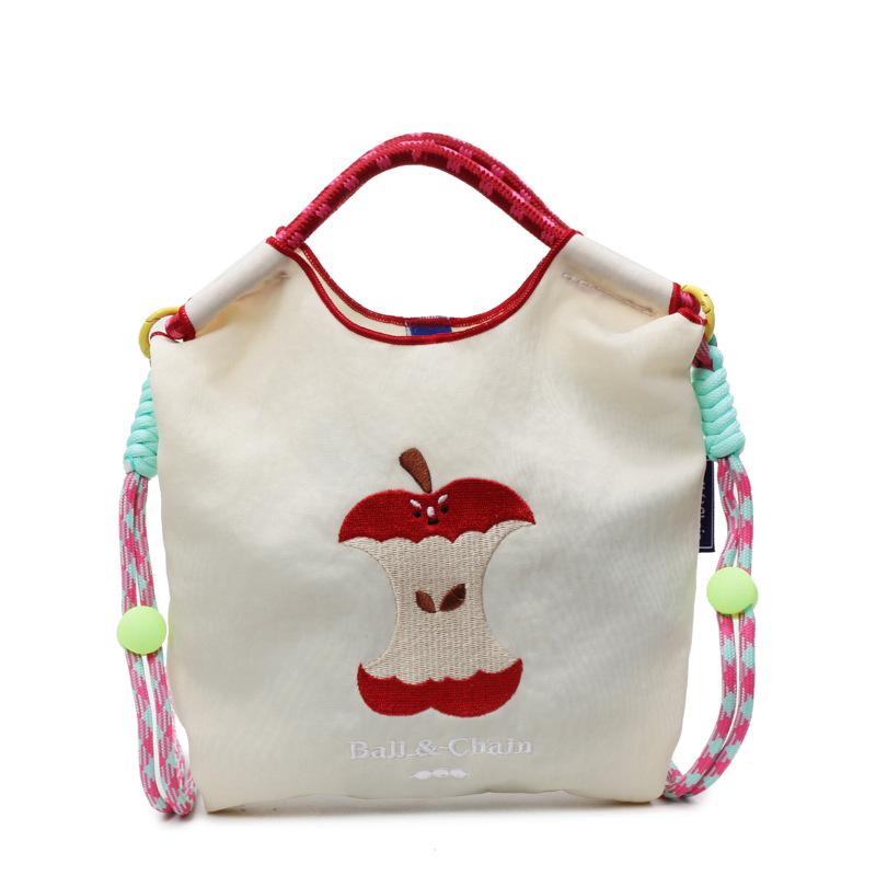 Environmentally friendly cartoon nylon bag, new versatile bucket bag, mobile phone shopping bag, portable shoulder messenger bag.