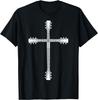 Cooles christliches Gitarrenkreuz | Lustiges Gitarristen-Geschenk-T-Shirt für Musiker
