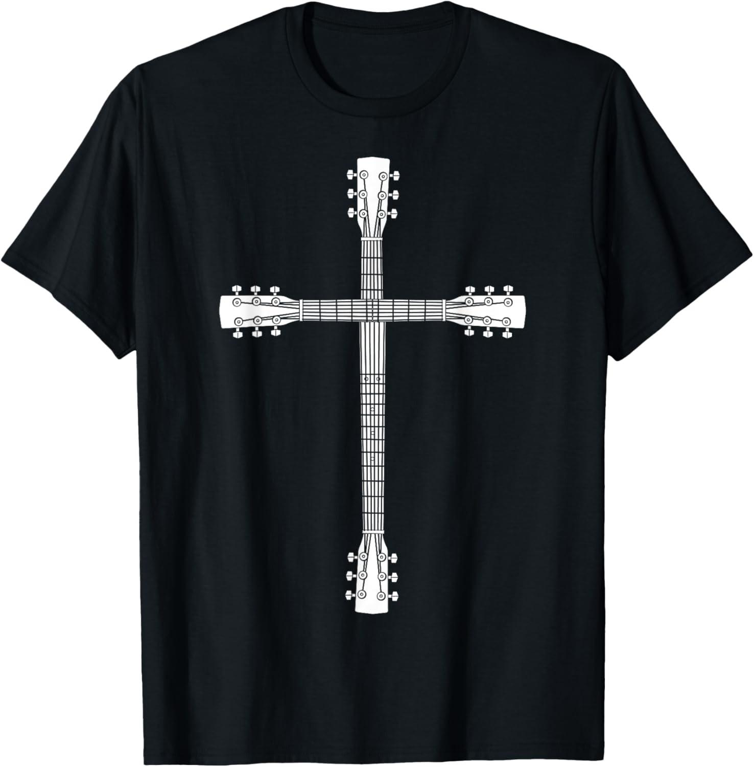 Cool Christian Guitar Cross | Funny Musician Guitarist Gift T-Shirt S разноцветный