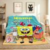 Custom Name SpongeBob Friends Flannel Blanket Throw Blanket Soft Warm Sofa Bed Decor Unique Gift