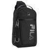 Fila Fitness Series Fashion Simple Solid Color Handheld Shoulder Crossbody Bag Fabric Chest Bag Men Bags Black A13M511102FBK