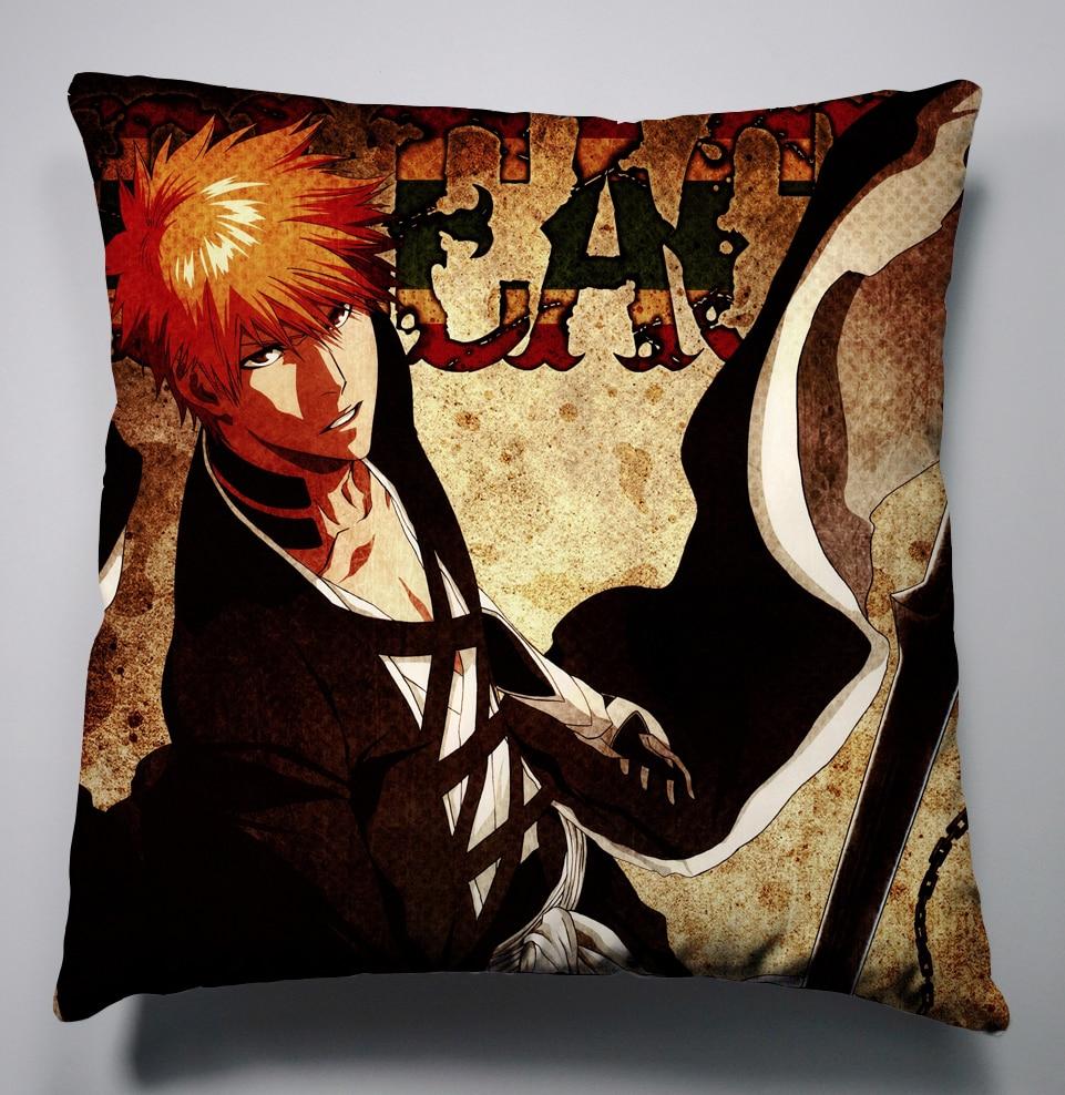 Buy Anime Manga Bleach Silk Pillowcase 45x45cm Pillow Case Cover Seat
