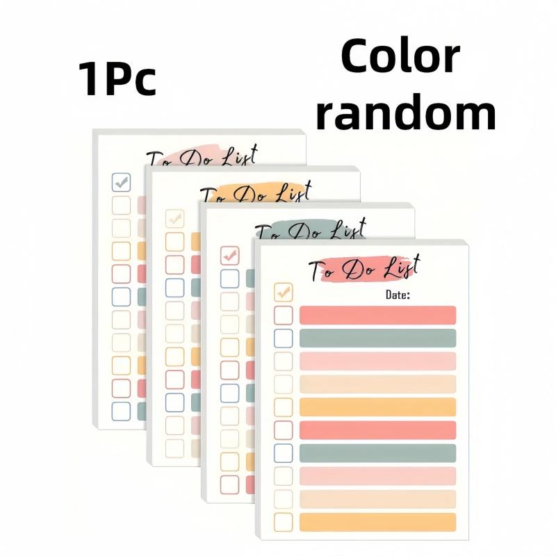 1/6/pieces rainbow colored notes, random rainbow stickers, strong adhesive notes, creative simple stickers for planning