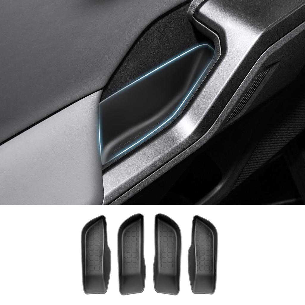 Coleya Door Storage Box for Toyota RAV4 60 Series TPE Small Item Car Custom Part (2026~) - 4-Pack, Material, Non-Slip, Storage, Accessory,