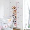 1pc Animal Height Measurement Chart Wall Painting,PVC Wall Sticker,Self-adhesive Removable Wall Art Decal, Wall Decoration