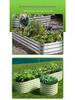 Galvanized Metal Planter Box: Customizable Garden Frame for Vegetables, Flowers, and Seedlings