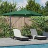 Green Sun Umbrella 351 x 250 x 253 cm Polyester and Aluminum