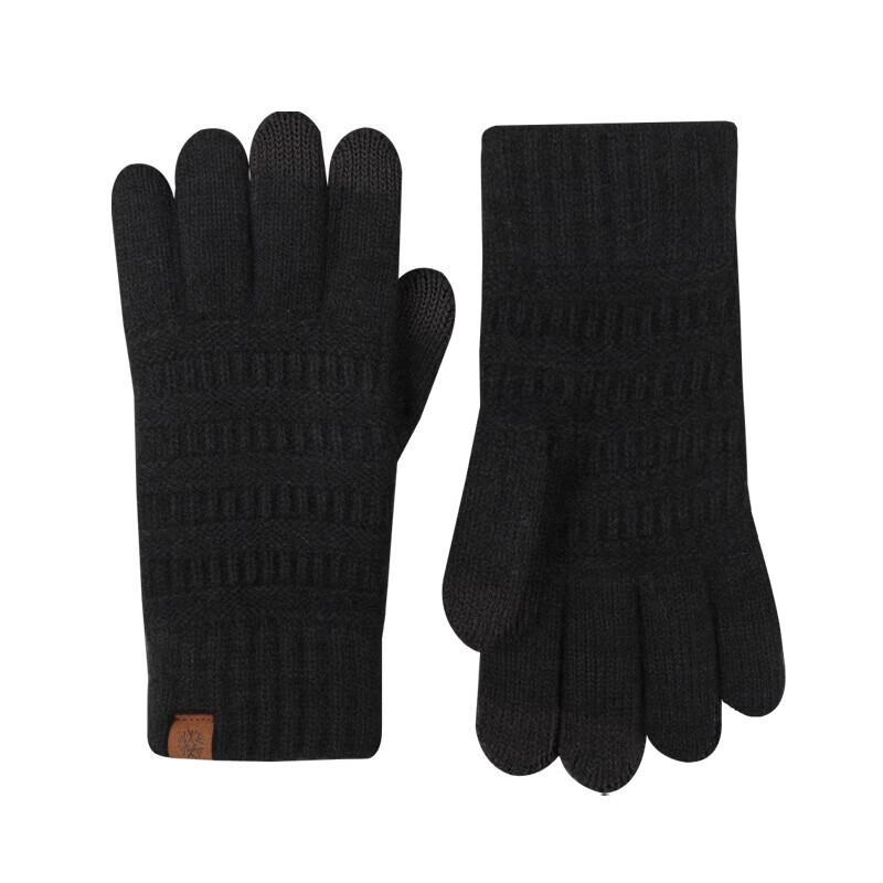Women's Fleece-Lined Knitted Outdoor Gloves